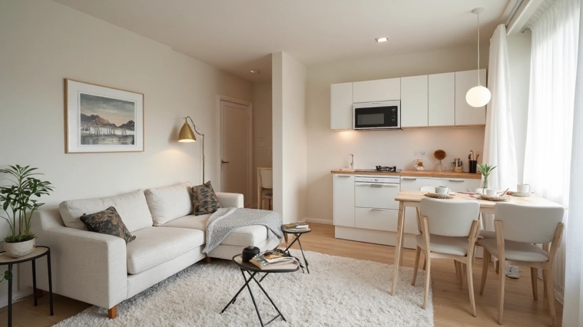 aranżacje małych mieszkań z aneksem kuchennym