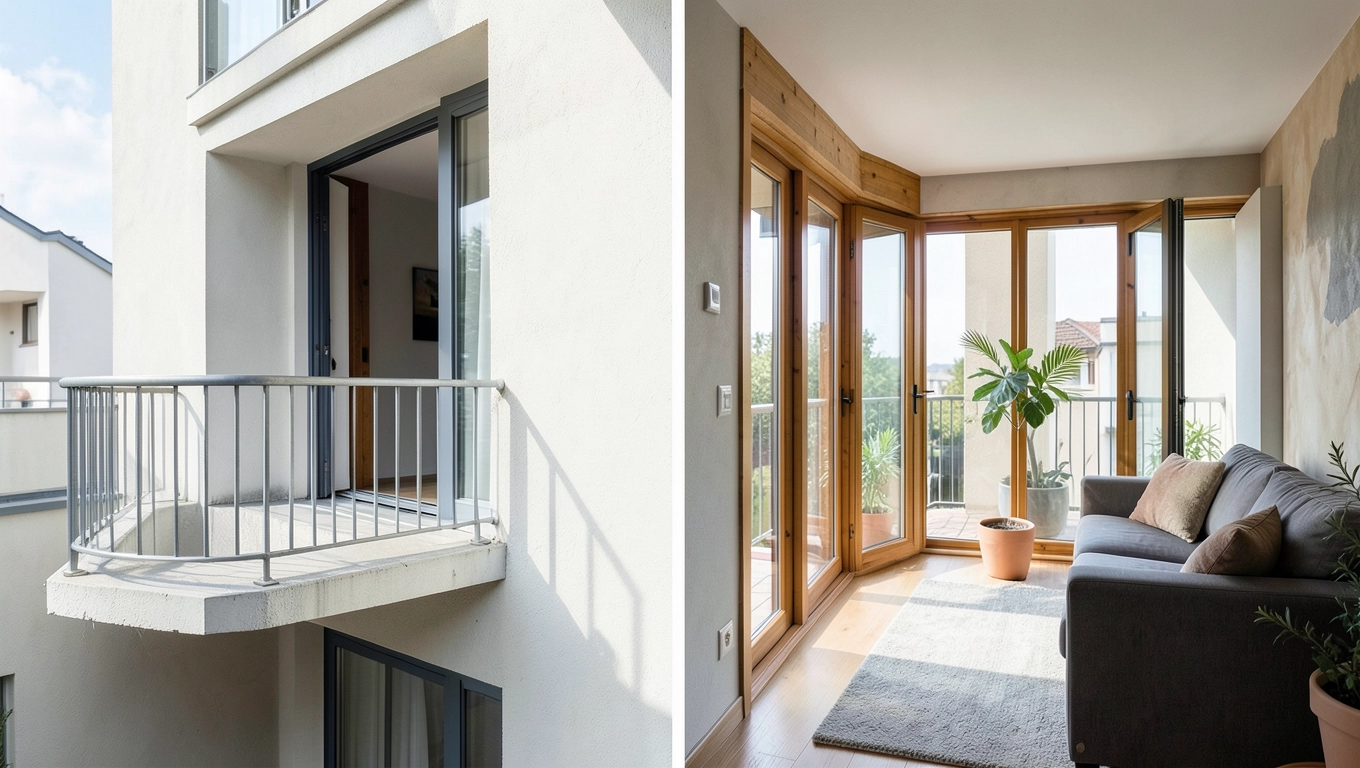 Balkon vs loggia - powierzchnia użytkowa