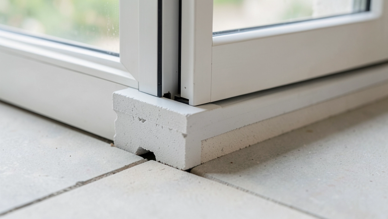 Budowa ciepłego progu pod drzwi tarasowe