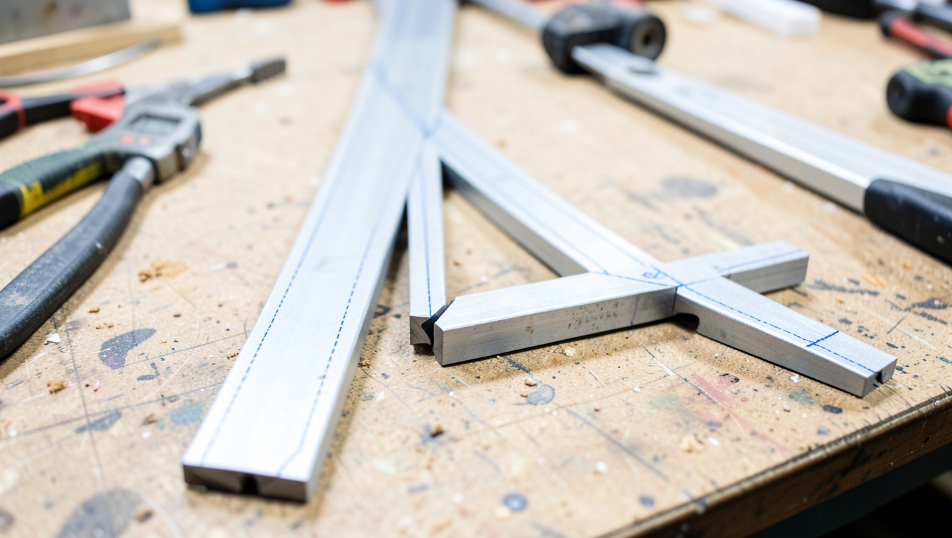 Cięcie profili stalowych do ramy drzwi