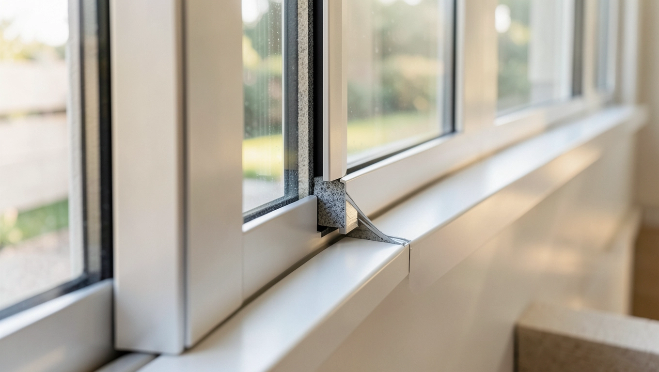 Ciepły próg dla dużych drzwi tarasowych