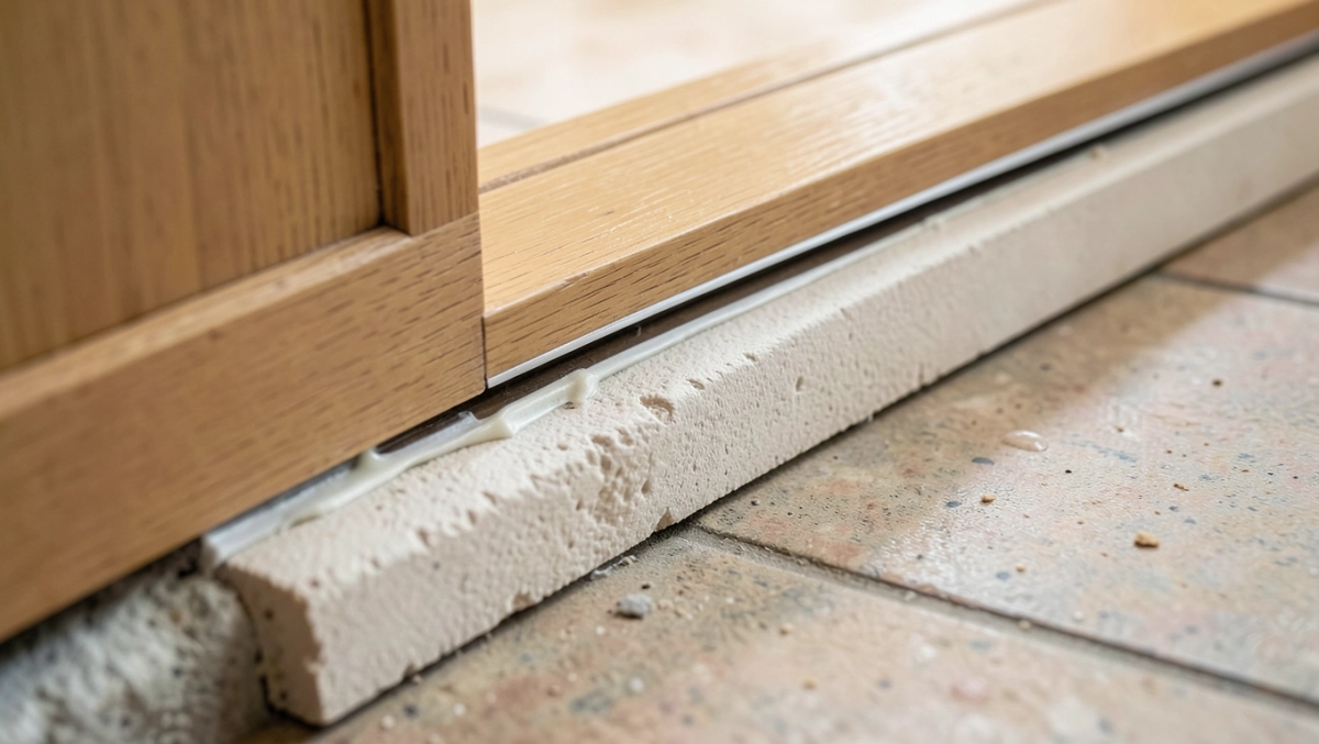 Ciepły próg drzwi zewnętrznych