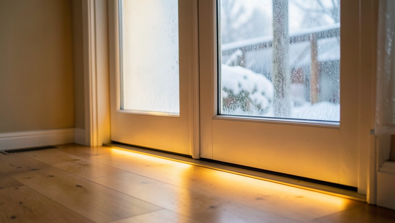 ciepły próg pod drzwi balkonowe