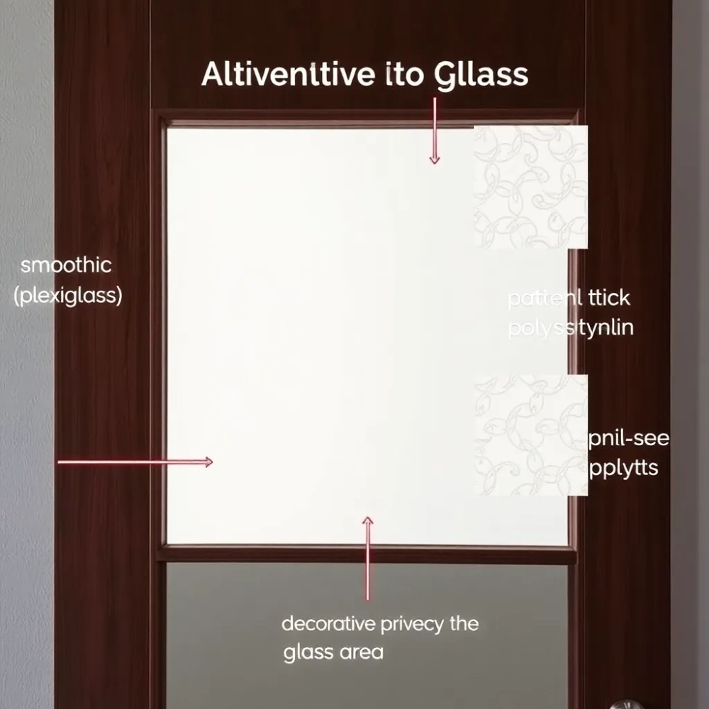 Co zamiast szyby w drzwiach pokojowych