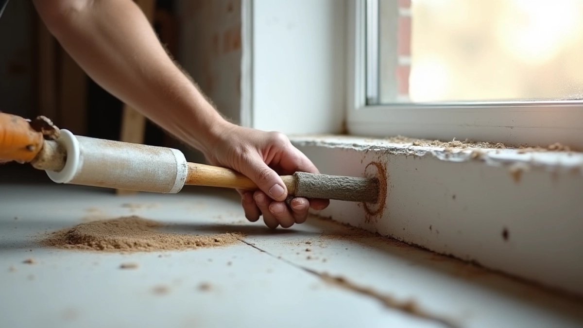 czym przykleić parapet wewnętrzny pcv