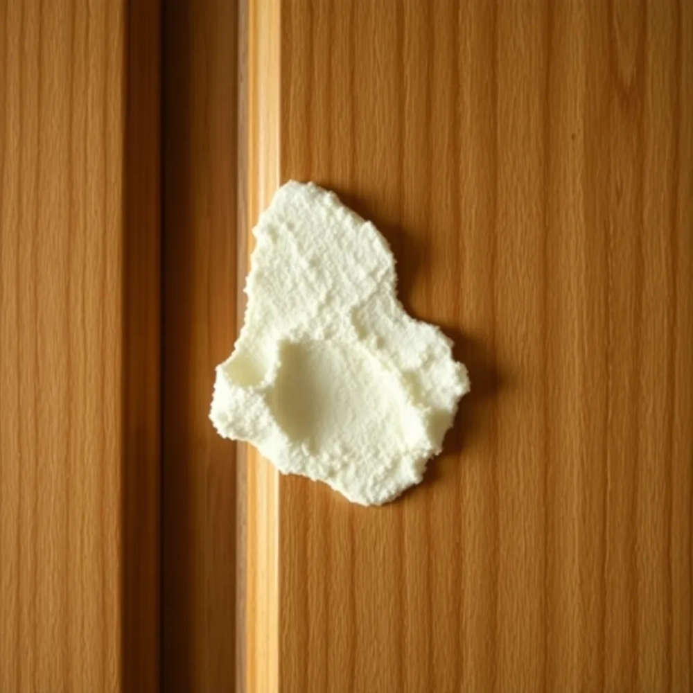 Czym zmyć piankę montażową z drzwi drewnianych