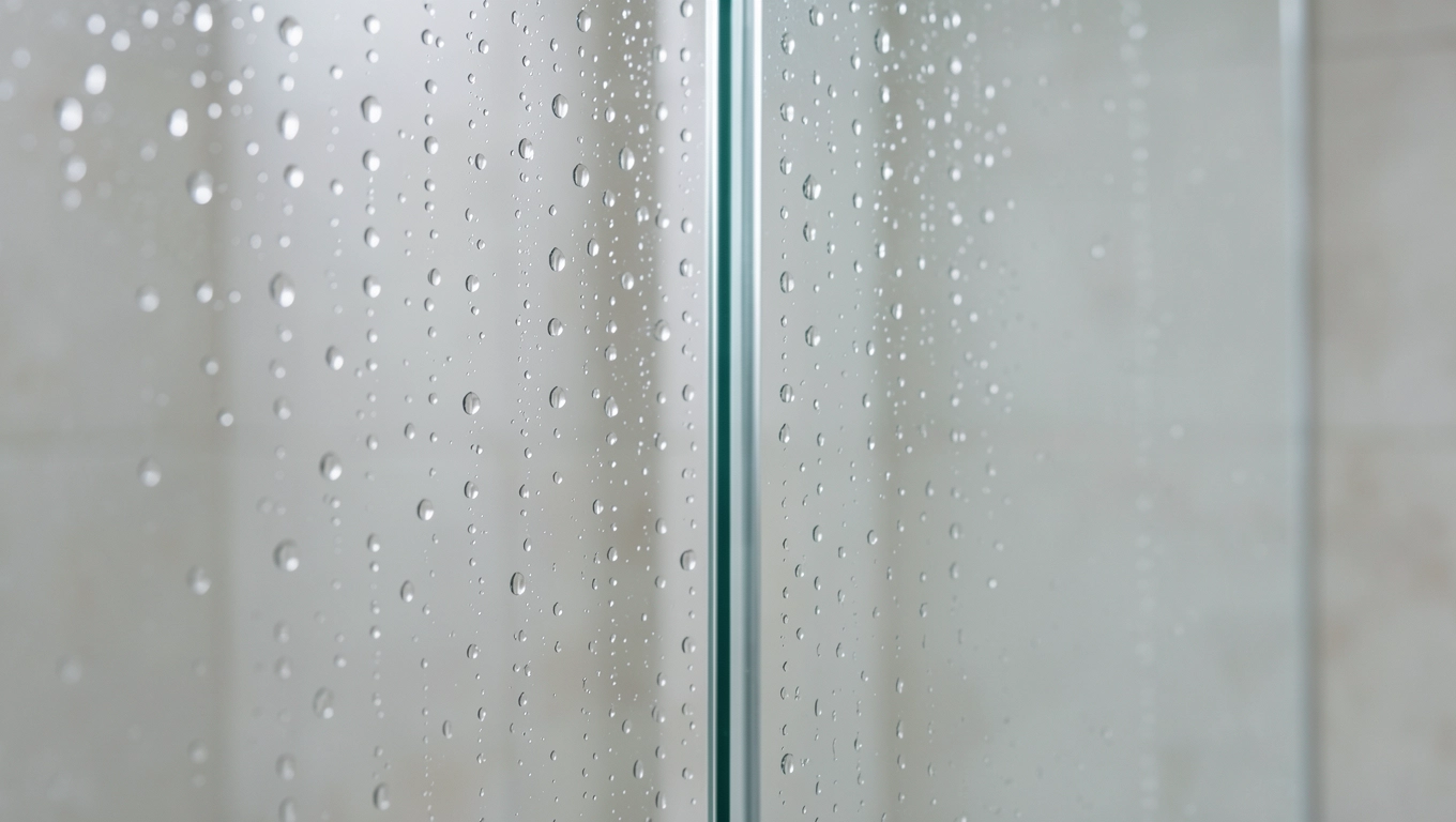 Czyszczenie drzwi łamanych kabiny prysznicowej 80x80