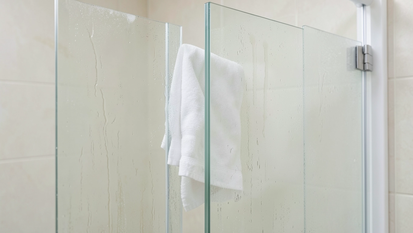 Czyszczenie drzwi składanych kabiny 80x90