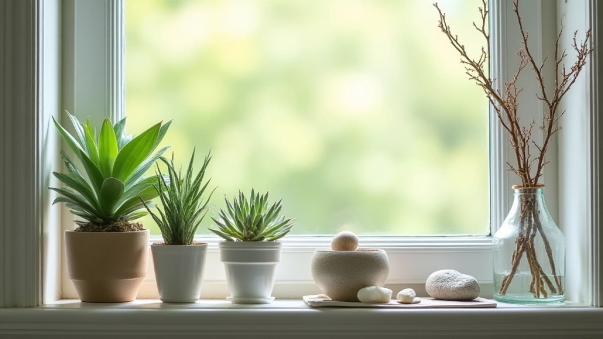 Dekoracje do łazienki na parapet