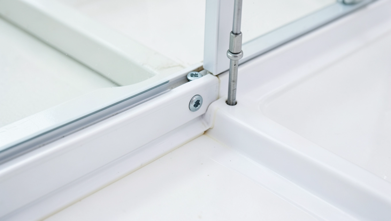 Demontaż dolnej szyny i uszczelek drzwi