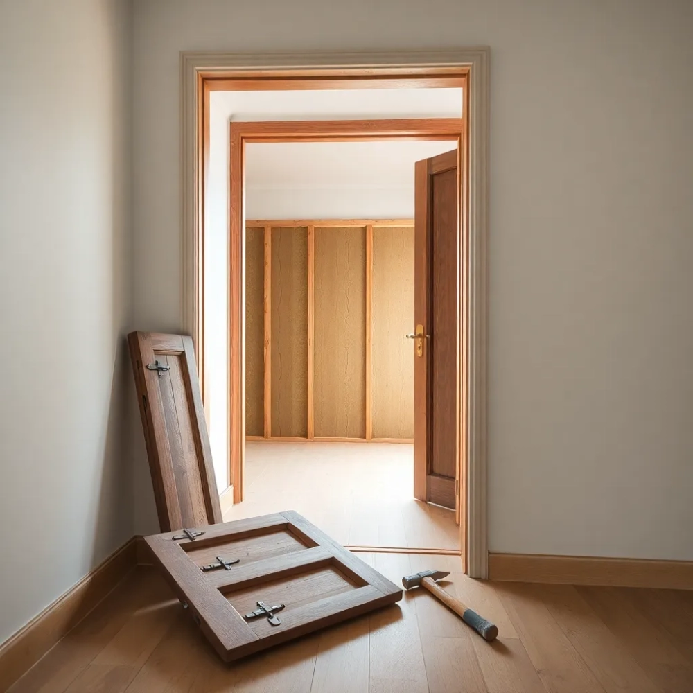 Demontaż drzwi zewnętrznych