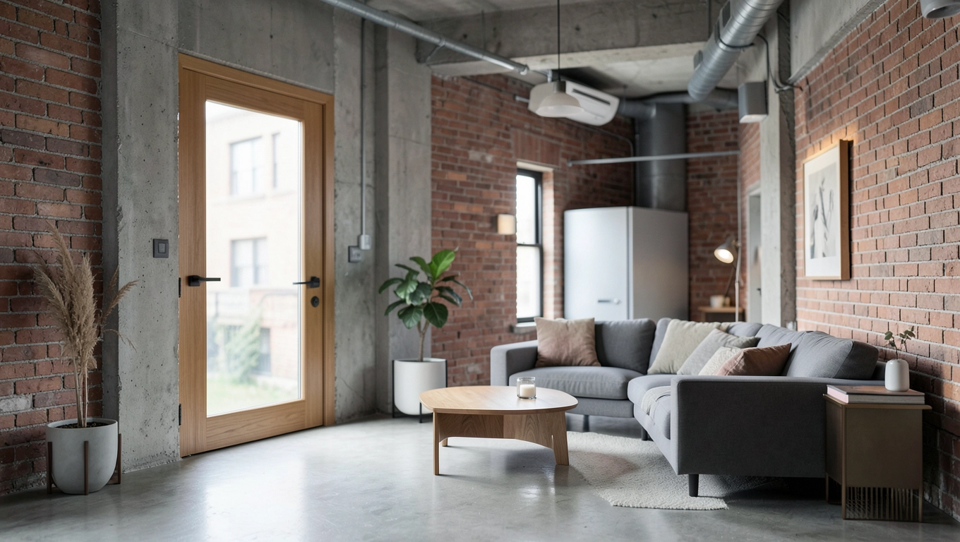 Dopasowanie drzwi loftowych ERKADO do wnętrz