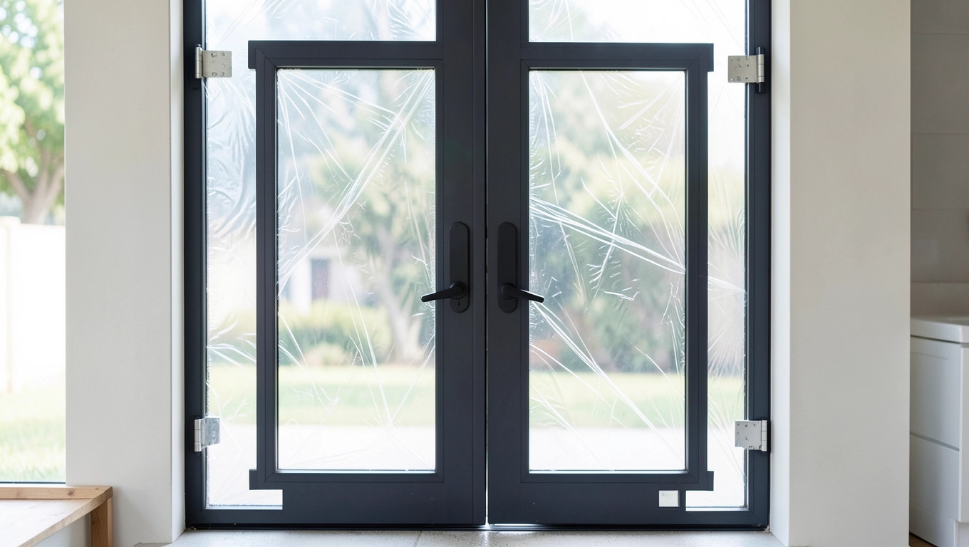 Dostawa drzwi dwuskrzydłowych szklanych bez ościeżnicy