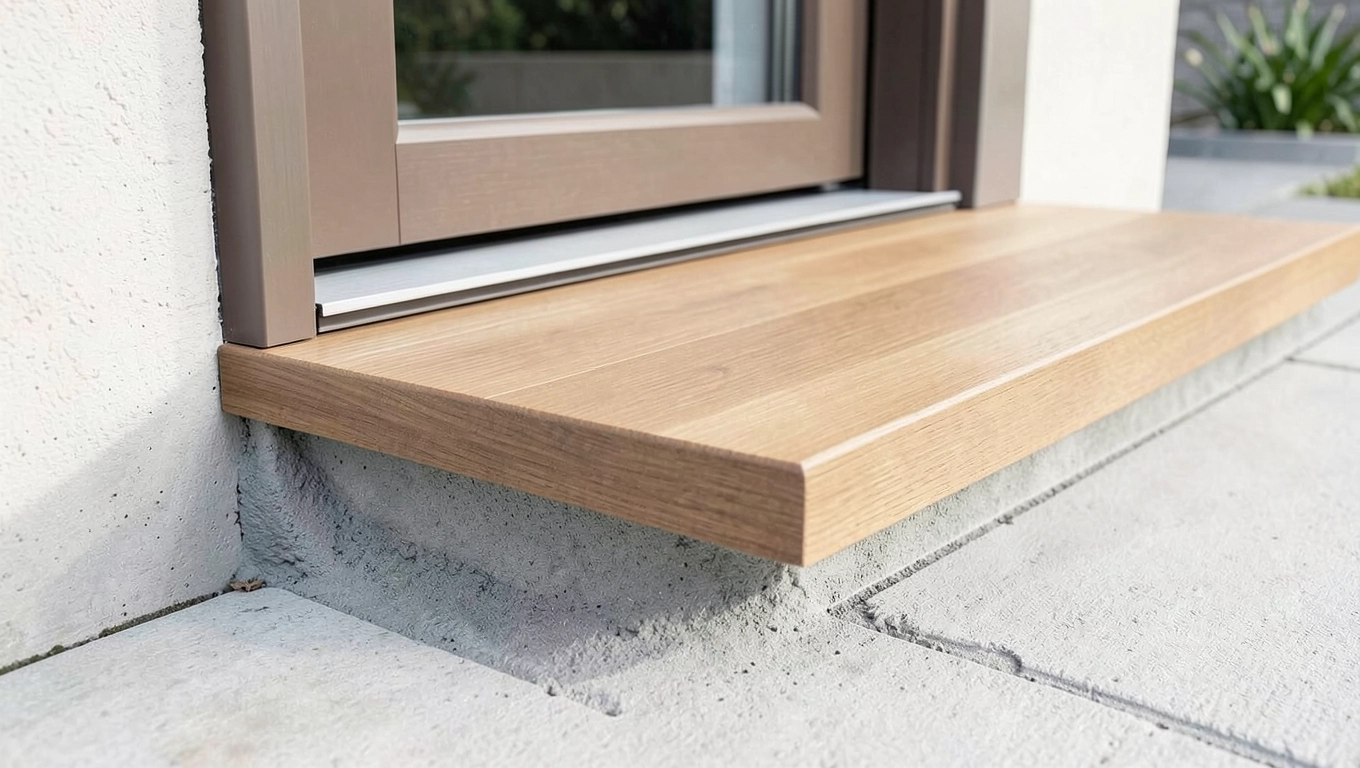 Dostosowana wysokość ciepłego progu tarasowego