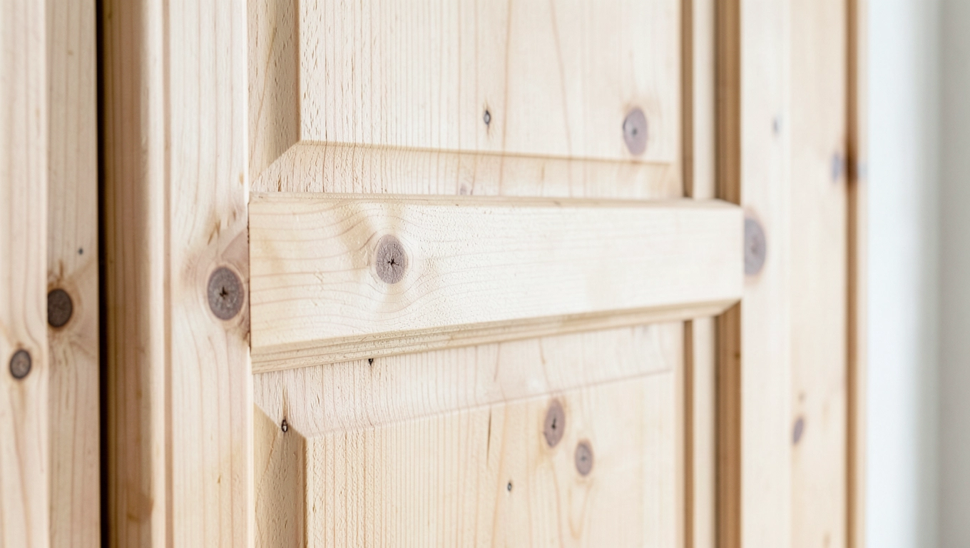 Drewno w loftowych drzwiach wewnętrznych