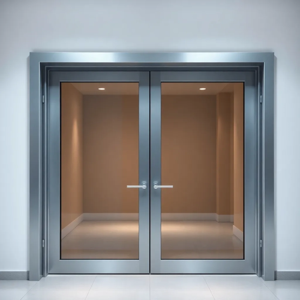 Drzwi aluminiowe dwuskrzydłowe cena