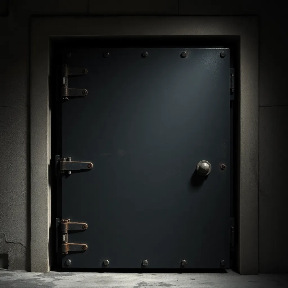 Drzwi do kotłowni z ościeżnica