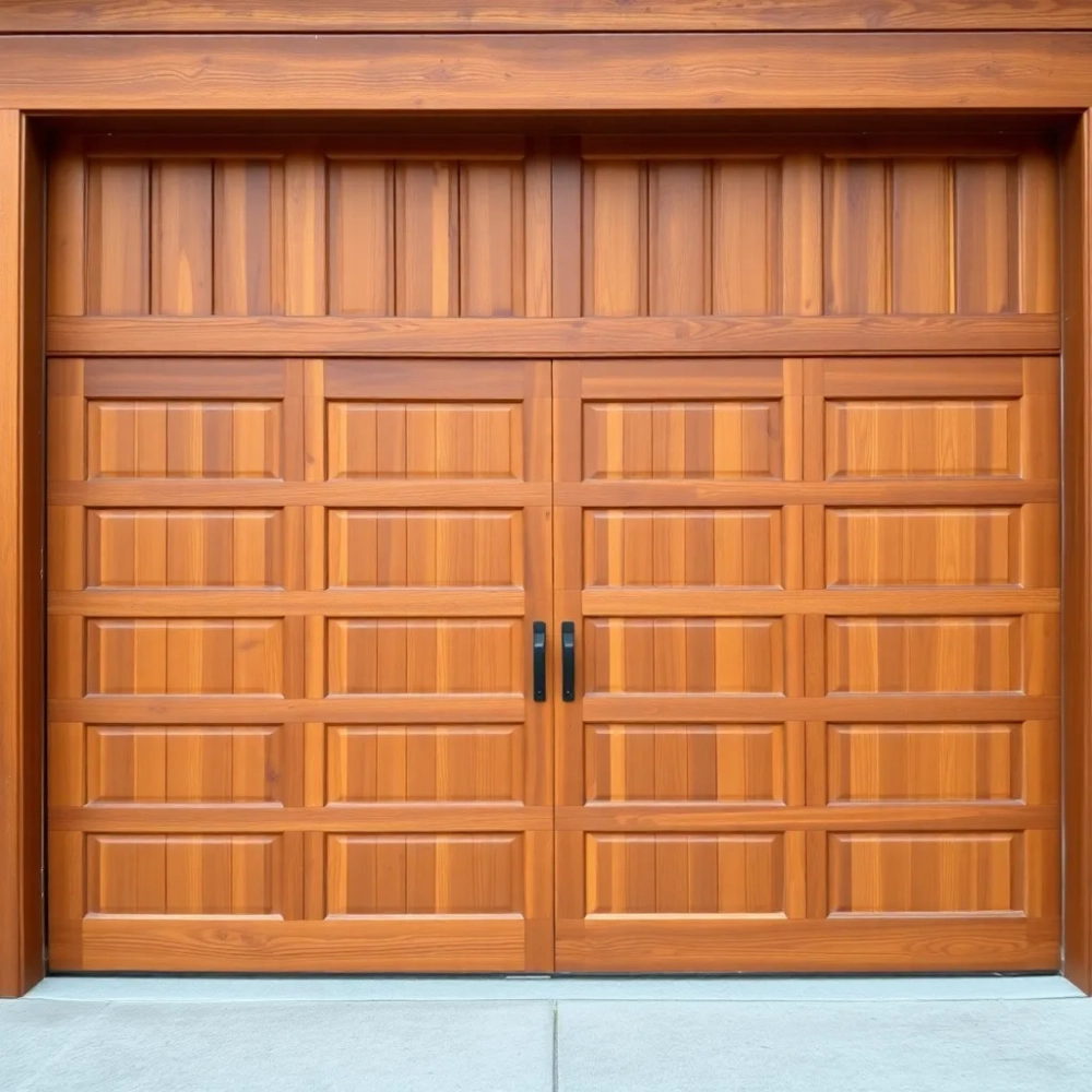 Drzwi garażowe drewniane cena