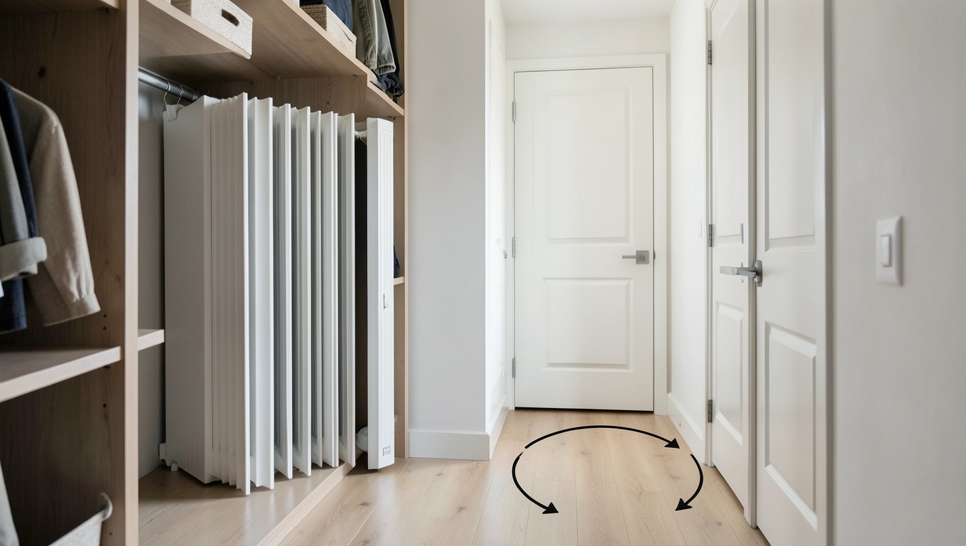 Drzwi harmonijkowe 100 cm – oszczędność miejsca