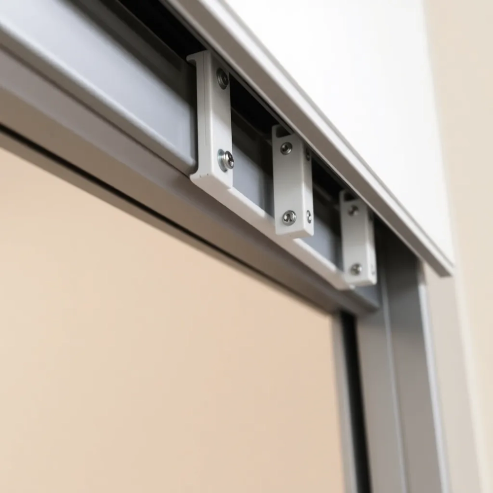 Drzwi harmonijkowe montaż do metalowej futryny