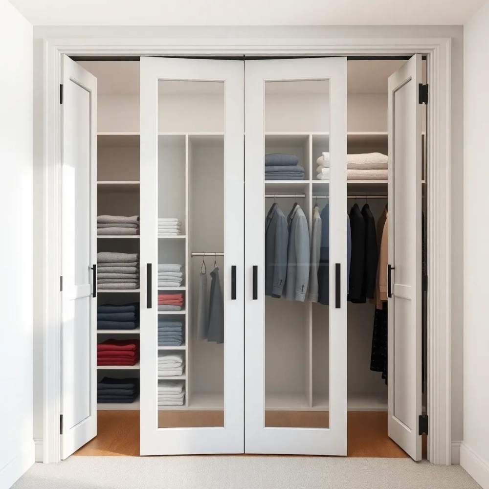 Drzwi łamane do garderoby