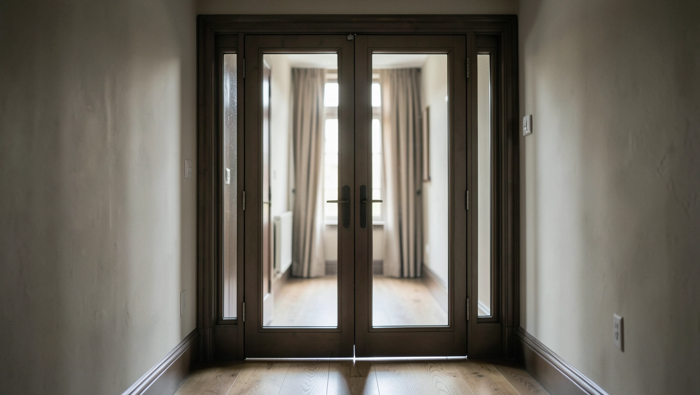 Drzwi loftowe rozwierane z naświetlami