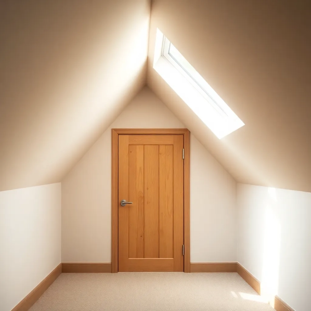 Drzwi na poddasze ze skosem