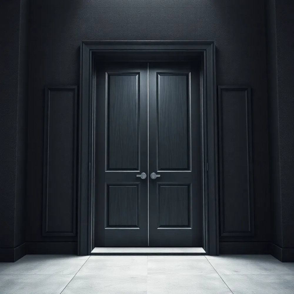 Drzwi otwierane na zewnątrz w bloku