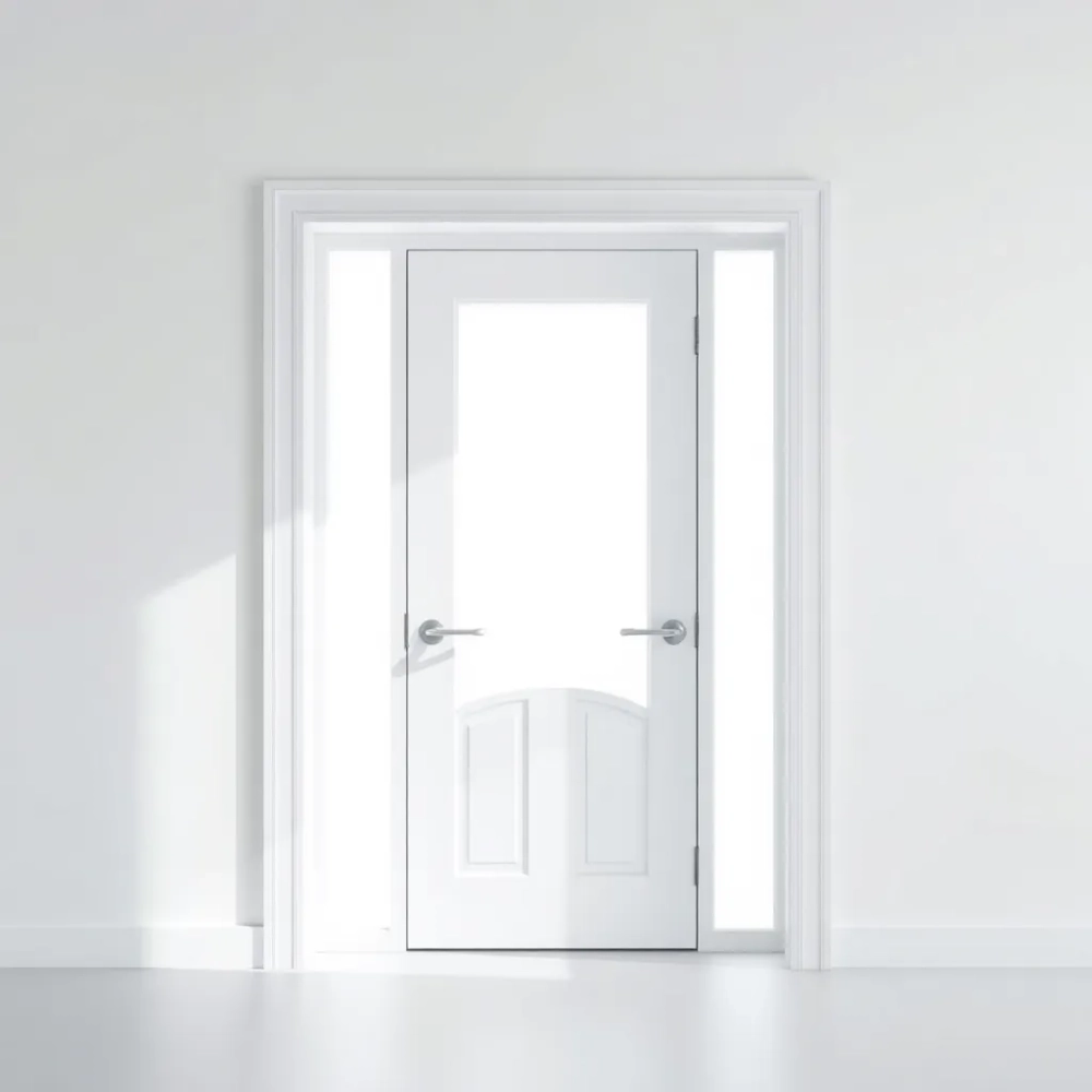 Drzwi Porta białe z szybą