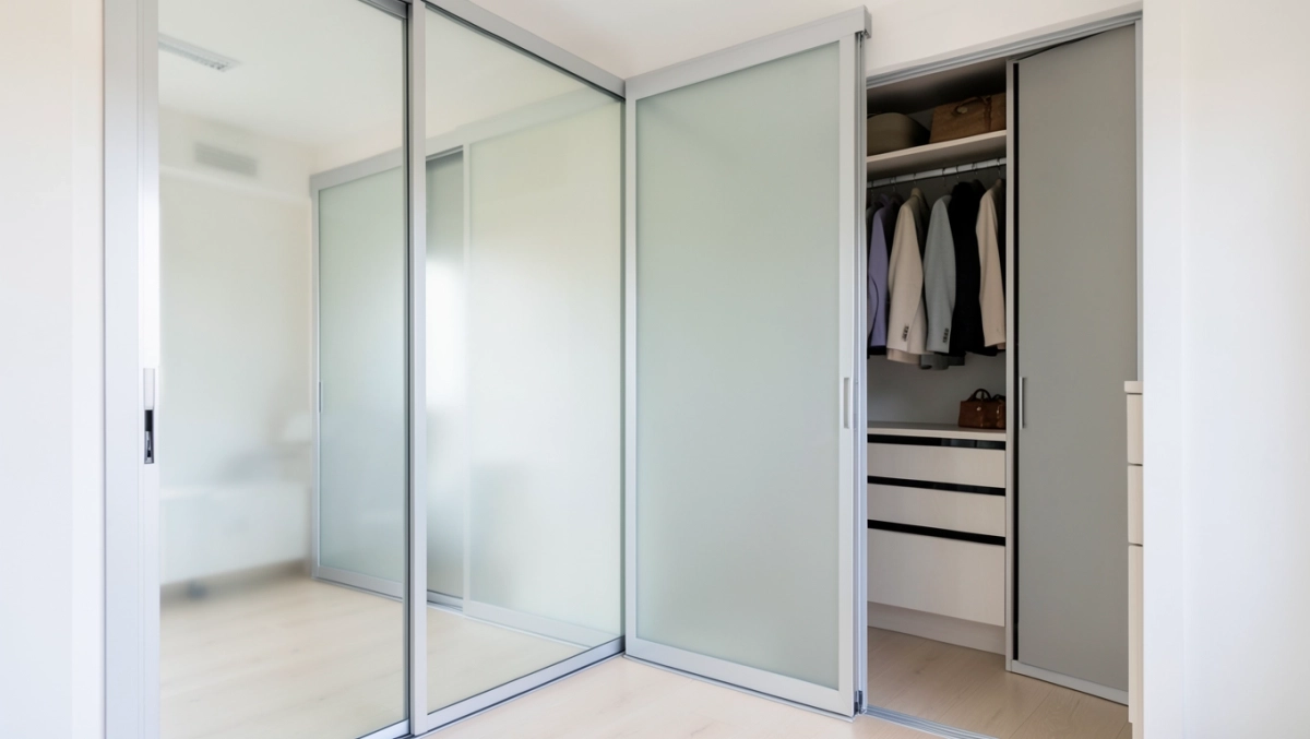 drzwi przesuwne do szafy szklane