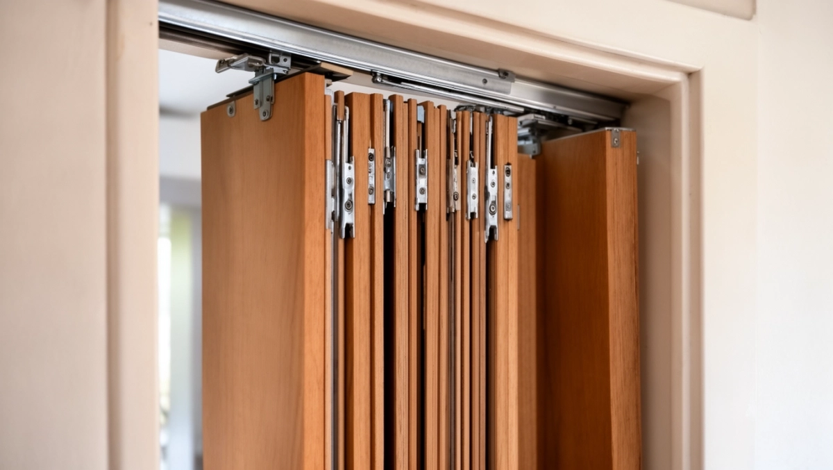 drzwi przesuwne harmonijkowe montaż