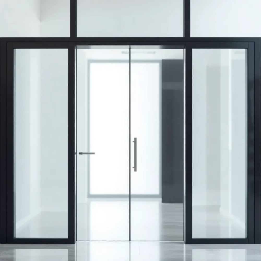 Drzwi szklane do wiatrołapu