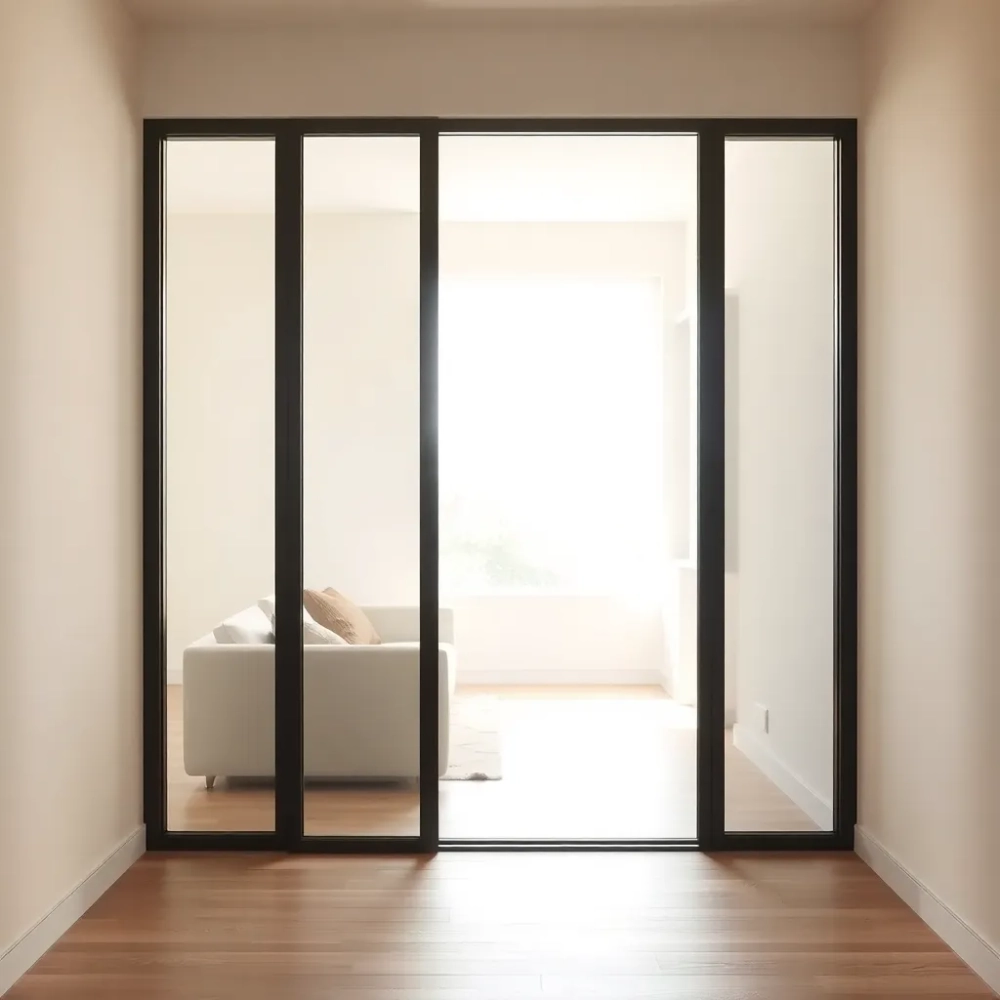 Drzwi szklane wewnętrzne z ościeżnicą