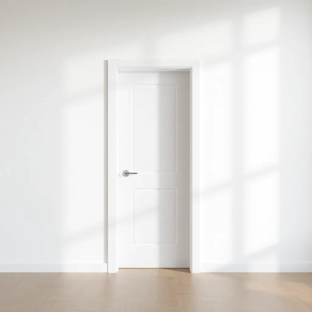 Drzwi wewnętrzne bezprzylgowe z ościeżnicą