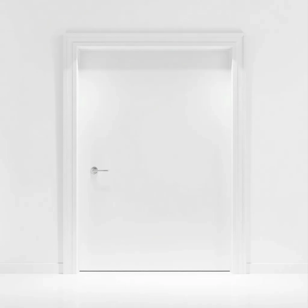 Drzwi wewnętrzne białe z ościeżnicą regulowaną