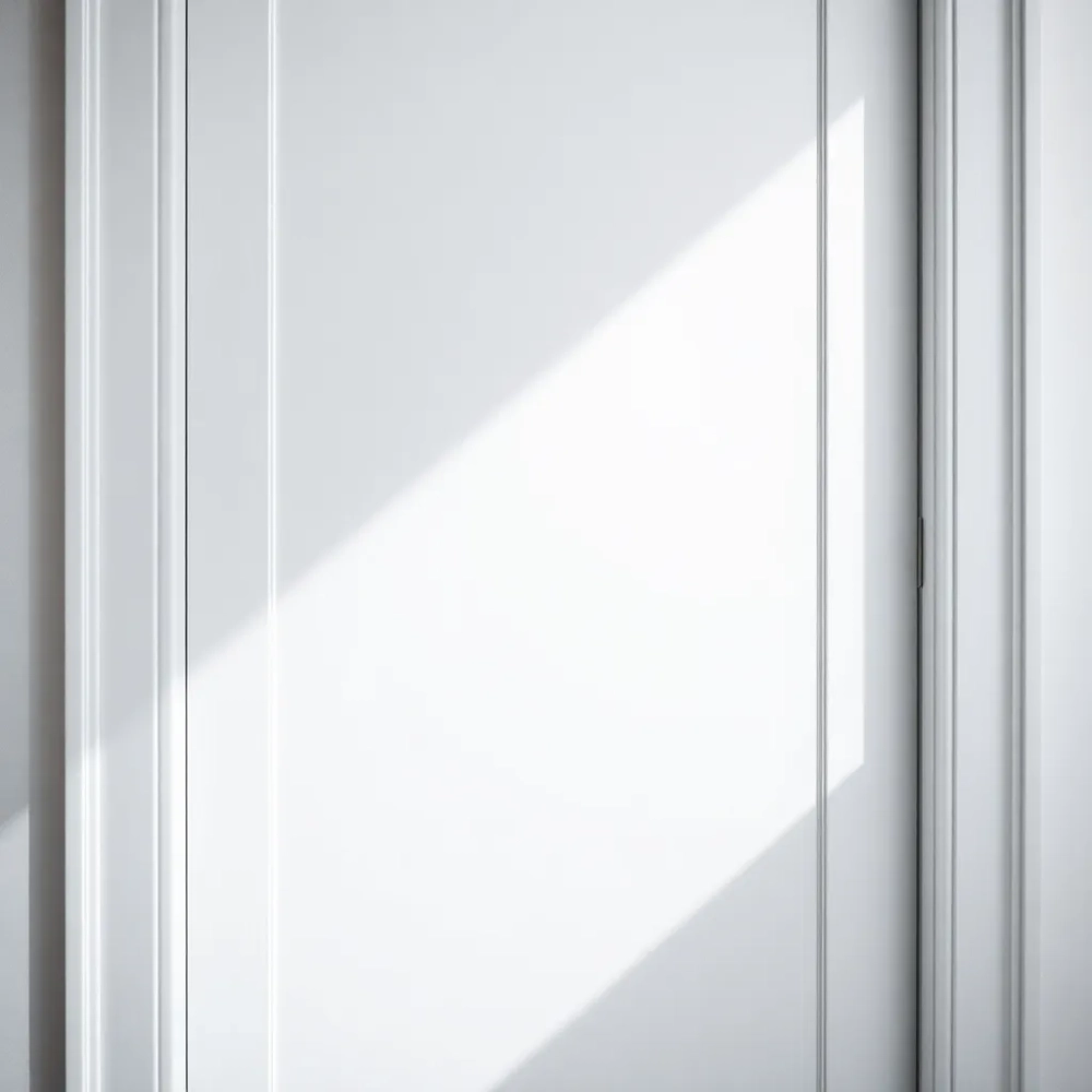 Drzwi wewnętrzne białe z szybą