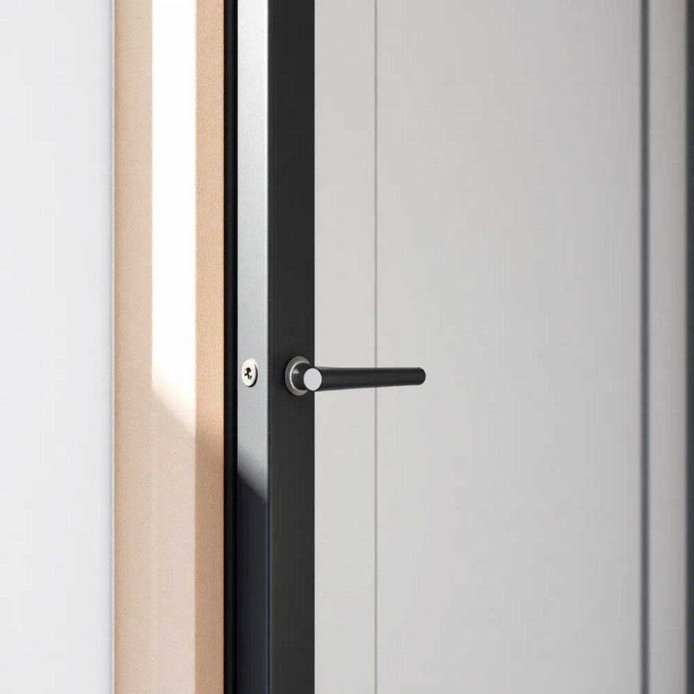 Drzwi z metalowa ościeżnica