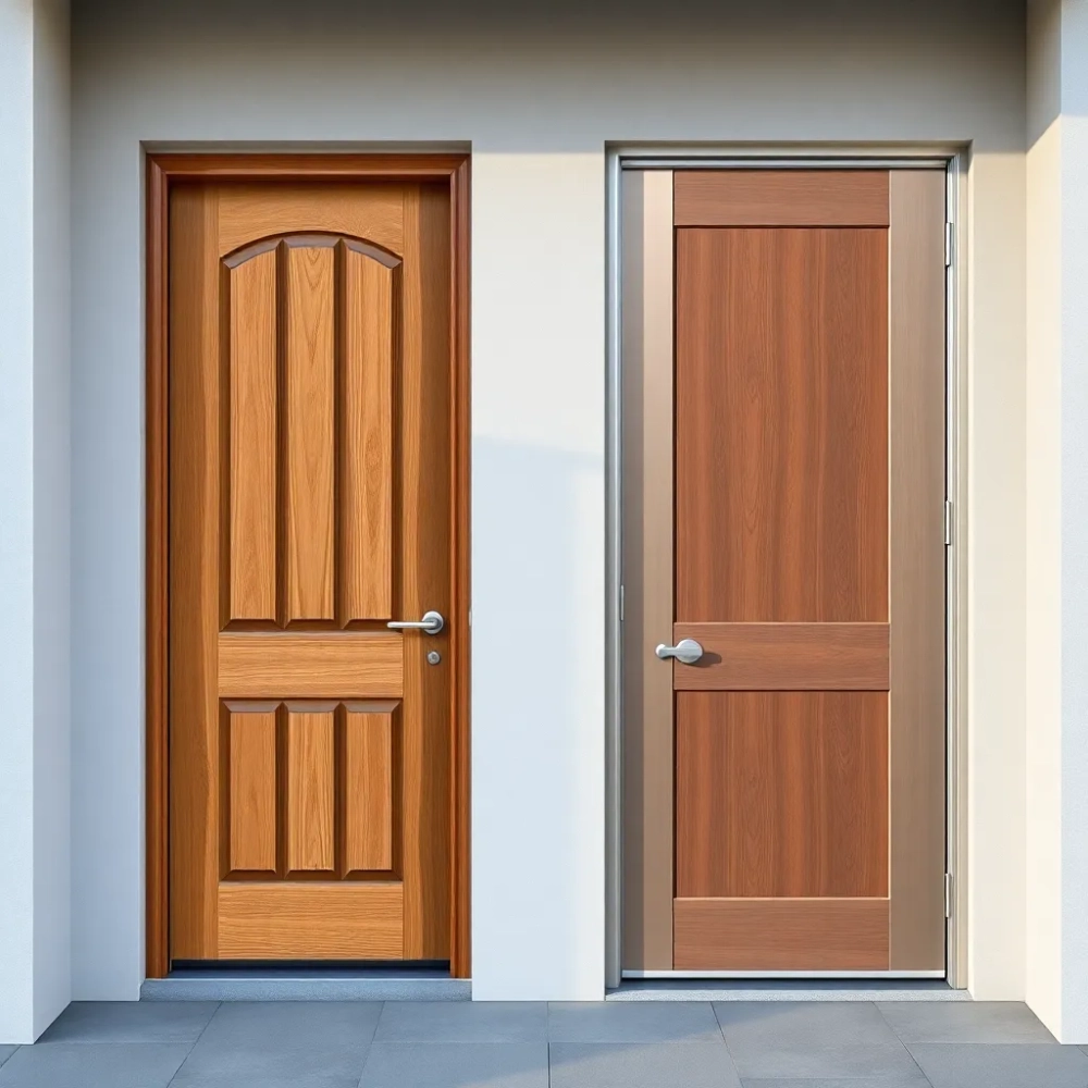 Drzwi zewnętrzne drewniane czy aluminiowe