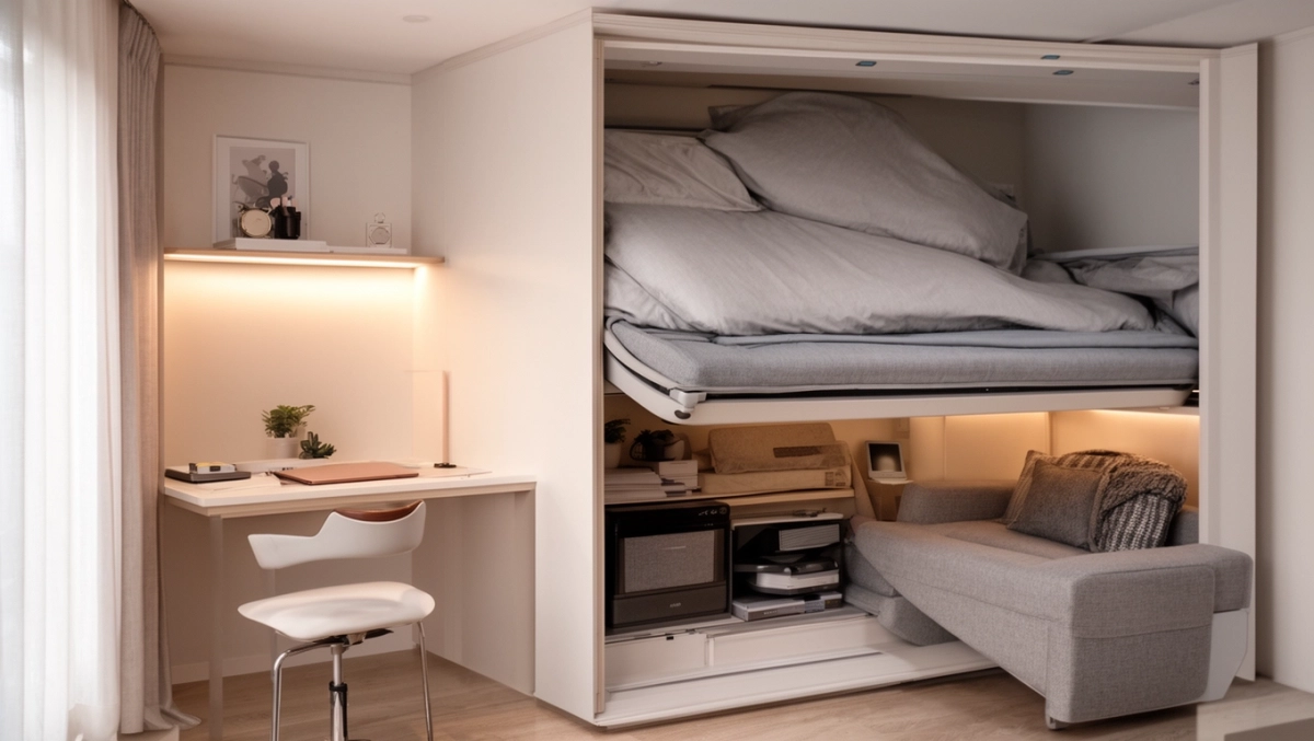 Inteligentne łóżka do małych mieszkań