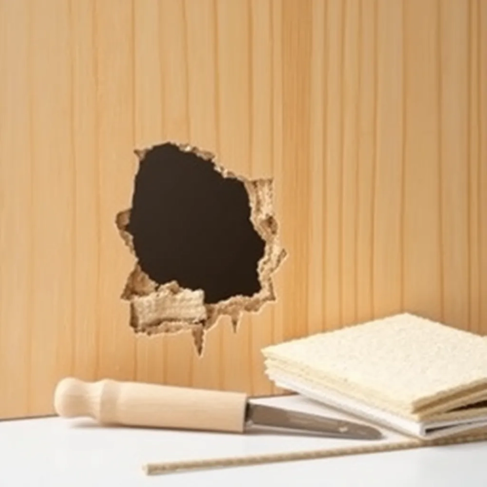 Jak naprawić dziurę w drzwiach ze sklejki