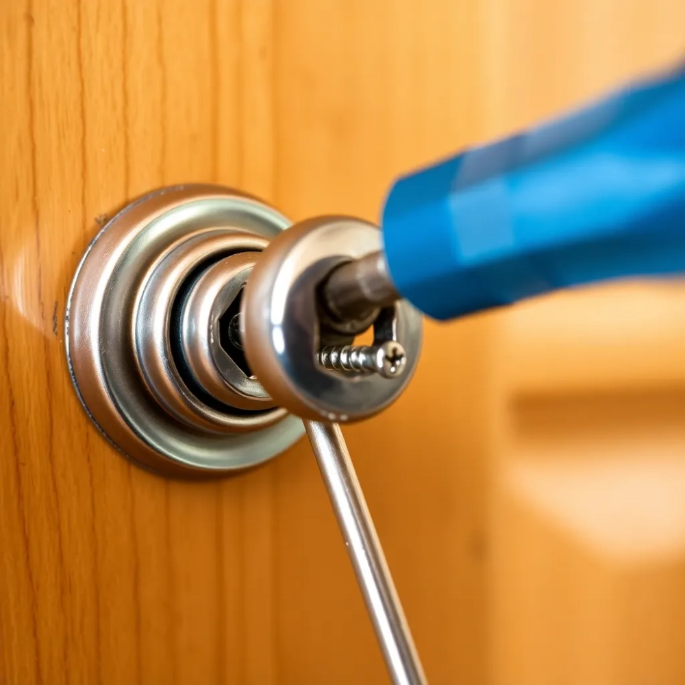 Jak odkręcić klamkę w drzwiach