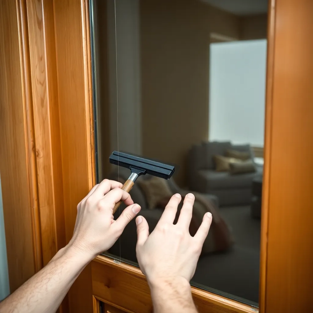 Jak okleić drzwi z szybą