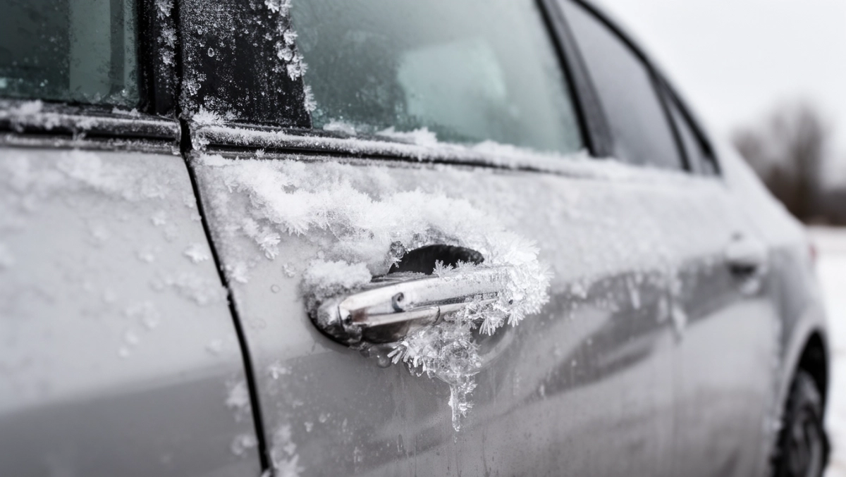 jak otworzyć przymarznięte drzwi samochodu