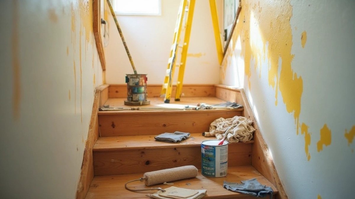 Jak pomalować klatkę schodową bez rusztowania