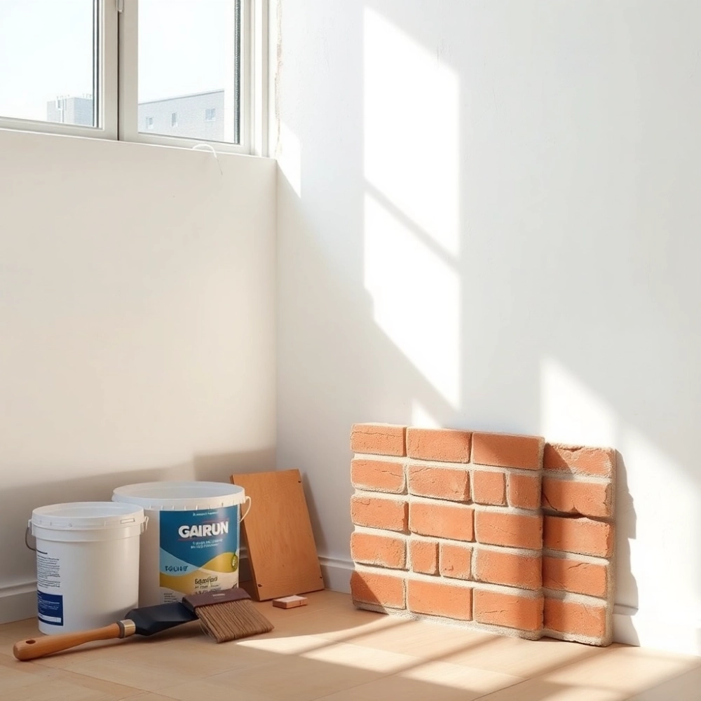 Jak przygotować ścianę pod cegły w mieszkaniu