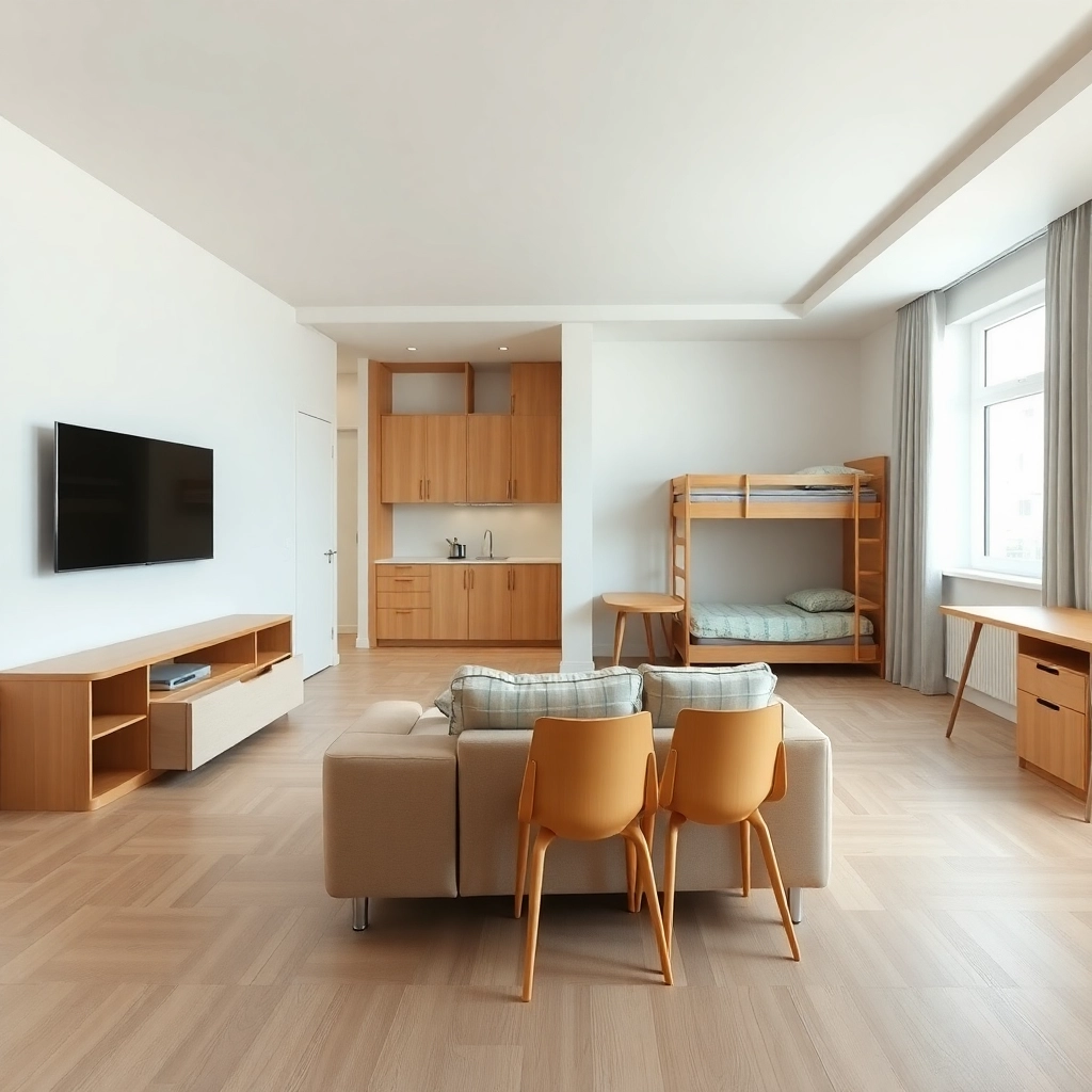 Jak urządzić 2 pokojowe mieszkanie dla 4 osób