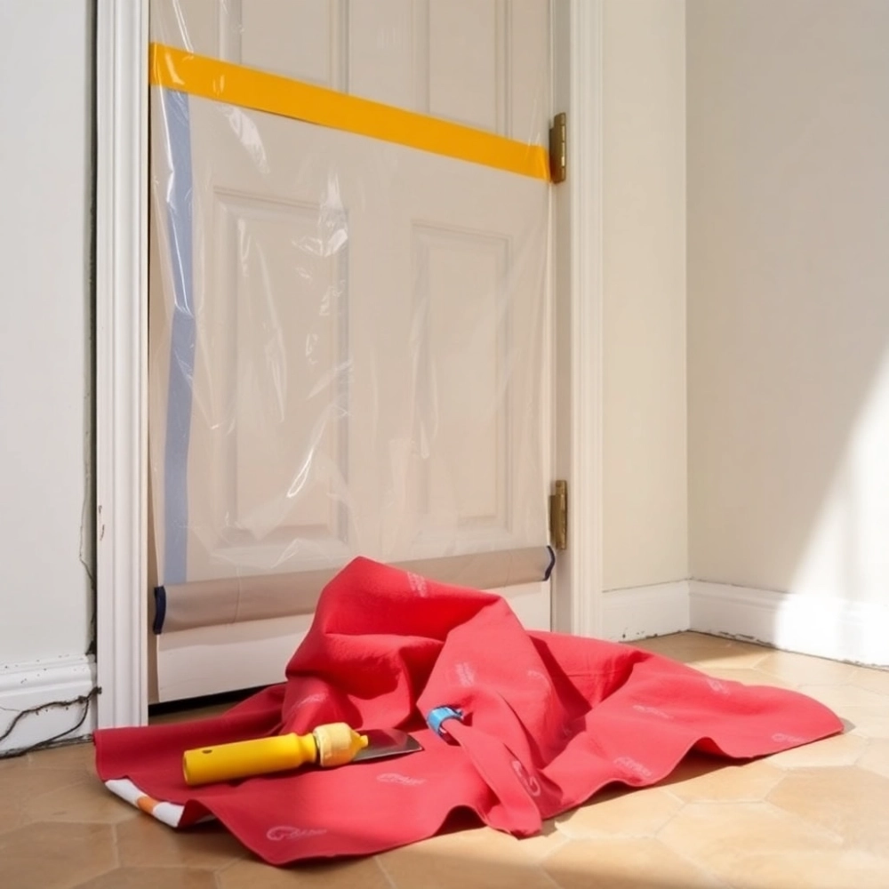 Jak zabezpieczyć drzwi przed tynkami