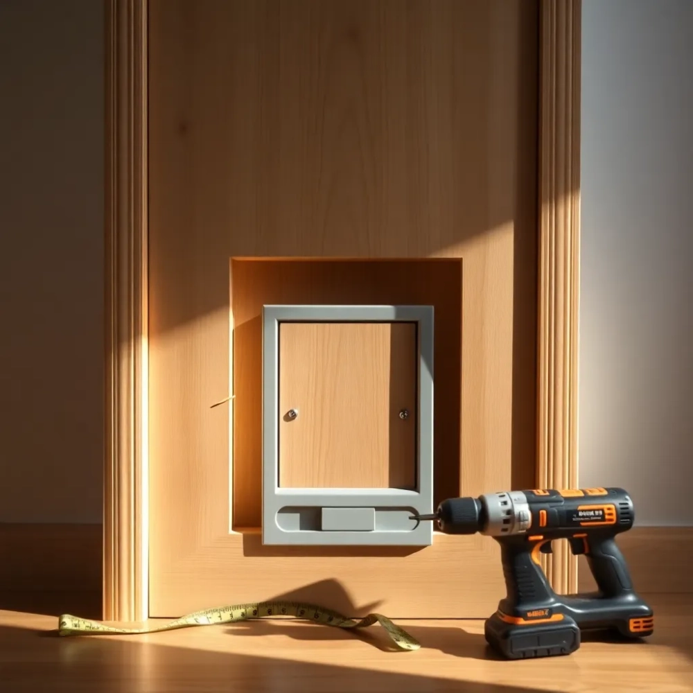 Jak zamontować drzwiczki dla kota w drzwiach