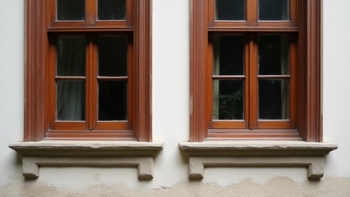 jaki kolor parapetu do brązowych okien