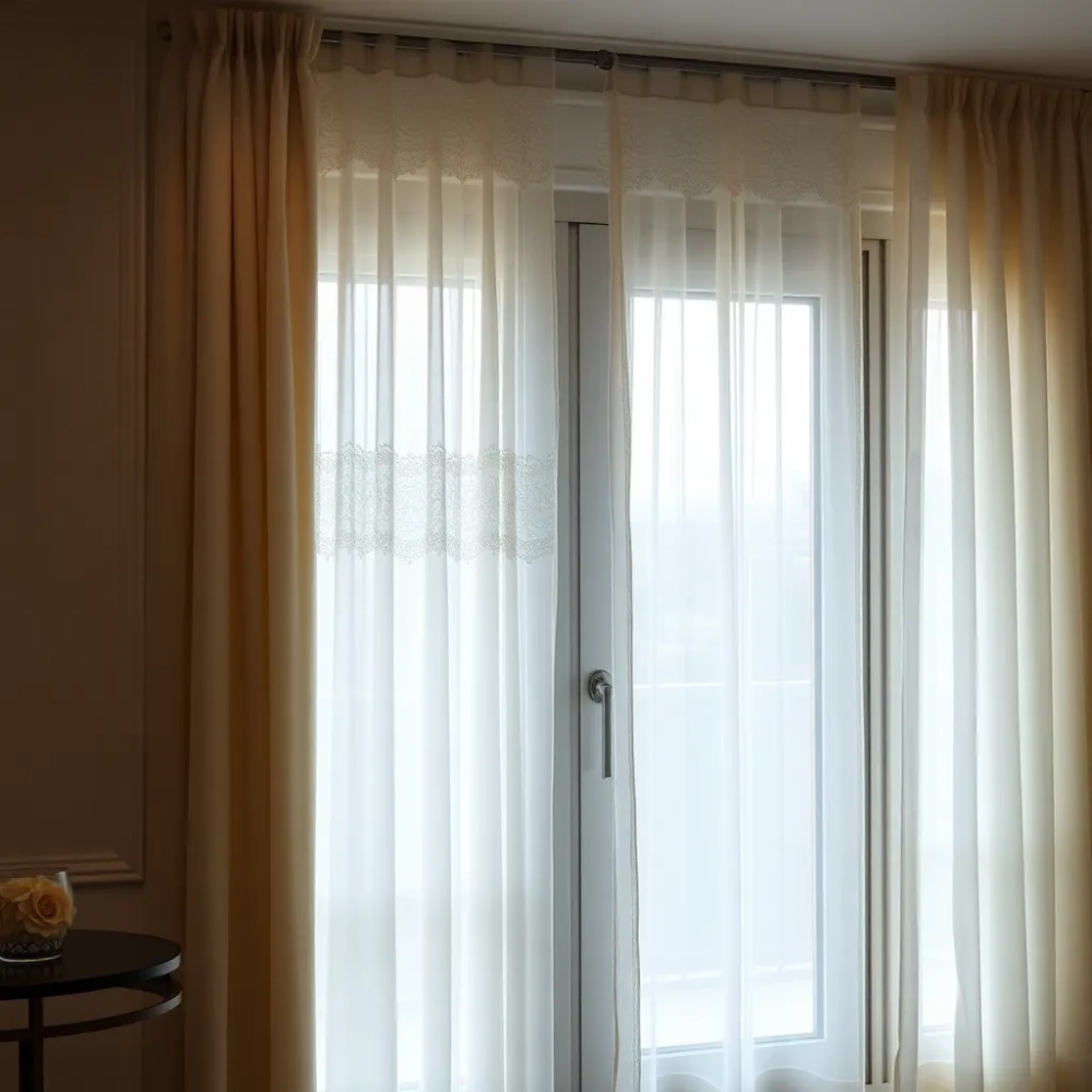 Jakie firany na okno i drzwi balkonowe